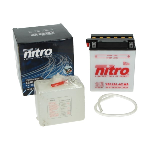 Batterie YB12AL-A2 Nitro 12Volt 12Ah 134x80x161MM