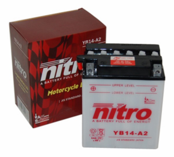 Battery yb14-a2 14ah nitro