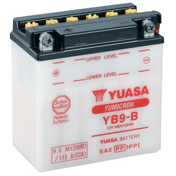 Batterie yb9-b Fly 4T Vespa Vespa LX 4T Vespa LXV Gilera Gilera Runner 180cc 9amp Yuasa