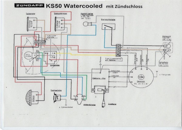 Kabelstrang Zündschloss Modell 517 ks50lc grau