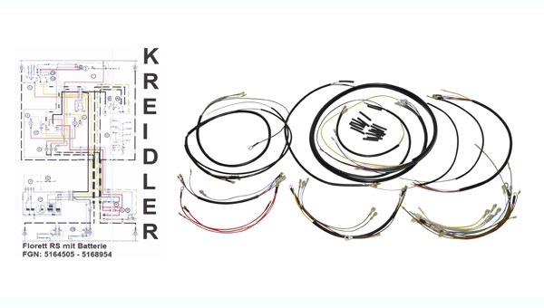 Kabelstrang Modell mit Blinker Kreidler RS