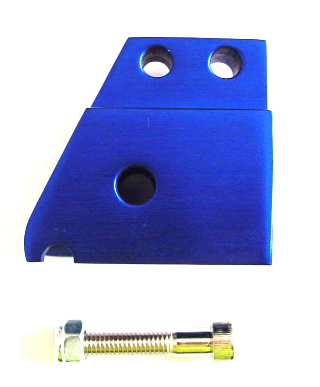 Shock absorber extender model Tnt Minarelli Horizontaal + Verticaal scooter blue aluminium DMP=op=op