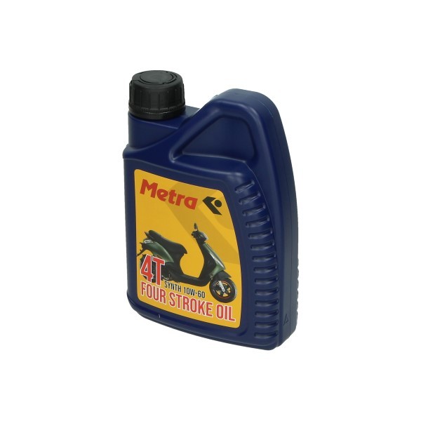 Smeermiddel olie 10w60 4T onder andere (i-get) euro4 Piaggio 1L fles Metrakit