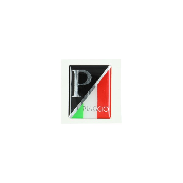 Sticker logo Front cover black Italy 3d Piaggio Vespa LX Primavera Sprint