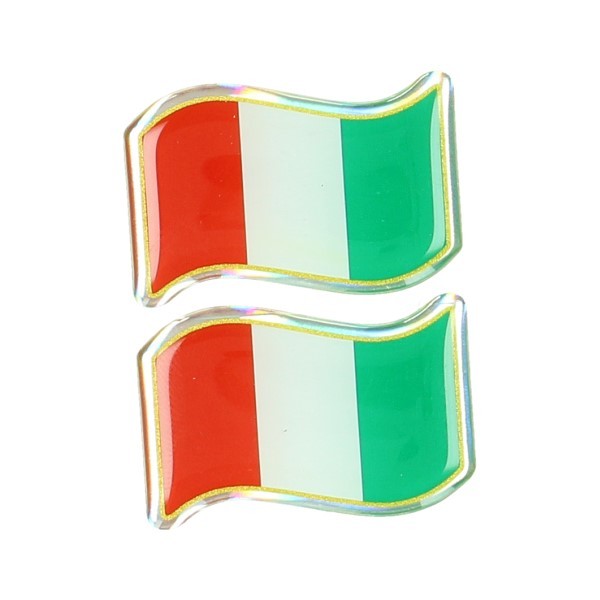 Sticker universeel vlag Italie wave set 3d