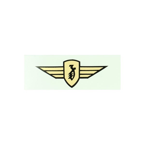 Sticker Zundapp logo vleugel goud