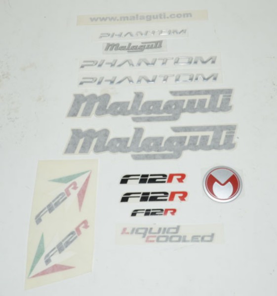 Stickerset Malaguti Phantom F12R oranje origineel 18148200