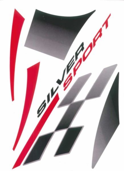 Stickerset Peugeot Vivacity Silversport