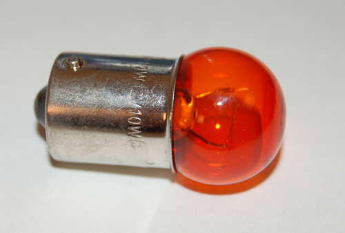 Lamp 12V-10W BAU15 Oranje E-Keur