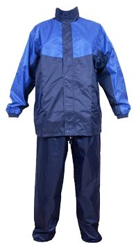 Regenanzug blau Maße XXL (Jacke + Hose)