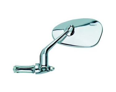 Scooter mirror left chrome handle bar holder