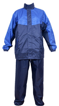 Regenanzug blau Maße  (Jacke + Hose)