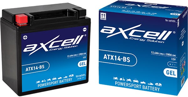 Battery atx14l-bs ytx14l-bs sla gel for example Bmw Piaggio MP3 12amp axcell