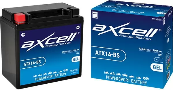 Batterie atx14l-bs ytx14l-bs sla Gel zum Beispiel Bmw Piaggio MP3 12amp axcell