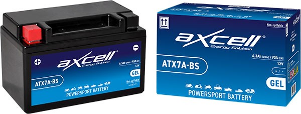 Accu atx7a-bs ytx7a-bs sla gel China 4 Takt Sym 4-takt 6amp axcell