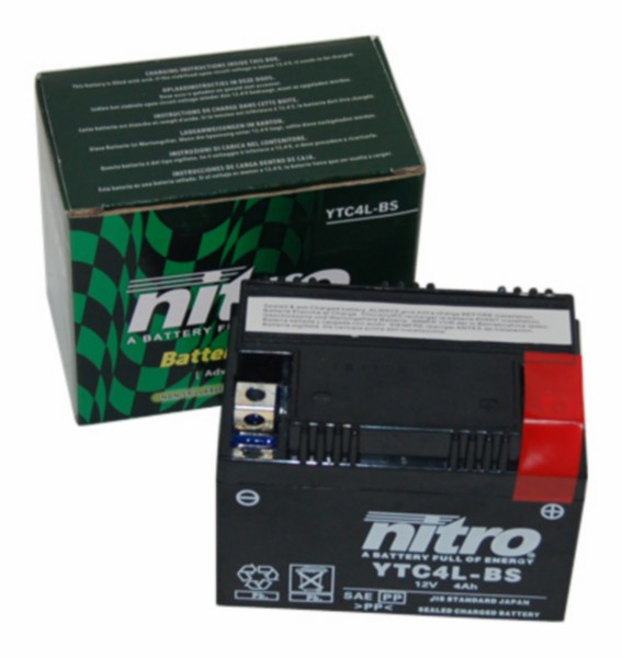 Battery ytc4l-bs gel 12Volt 4ah nitro