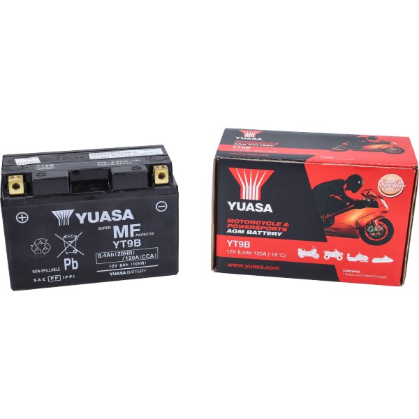 Accu yt9b sla gel Fly 4T Liberty 4T Vespa LX 4T Gilera Runner Yuasa