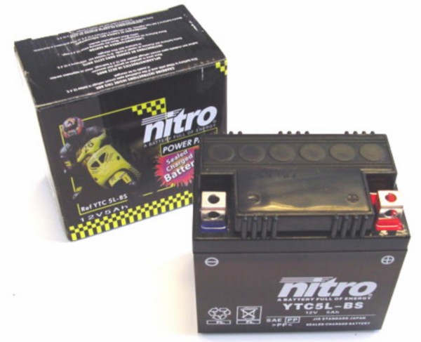 Battery ytc5l-bs gel agi/v-clic nitro