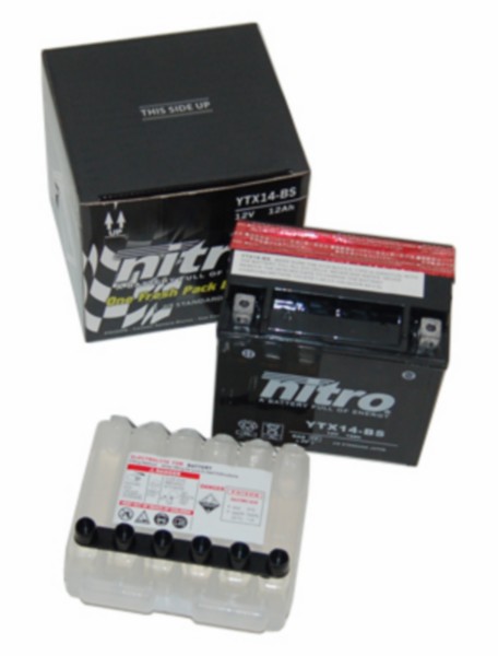 Battery ytx14-bs 12ah nitro