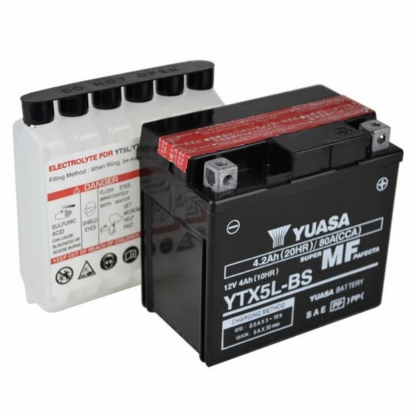 Batterie ytx5l-bs Peugeot Kisbee People S Peugeot Speedfight 3 4-takt Peugeot Peugeot V-clic Yuasa