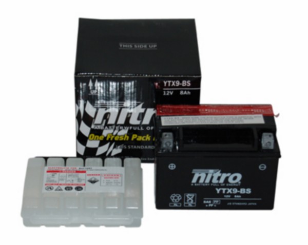 Battery ytx9-bs 8ah cen/zip2006 4t nitro
