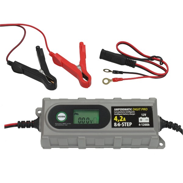 Battery charger 12v digital slimme battery charger 4,2A lampa ameromatic digit pro70209