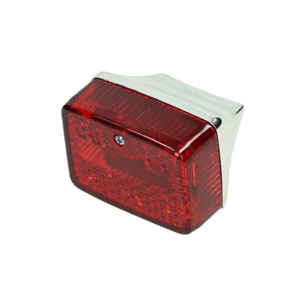 Rear light small model ulo (rood glas) Puch Maxi chrome DMP