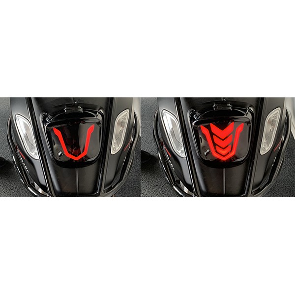 Rear light led evo-1 2018> smoke Vespa Primavera Sprint black shine DMP