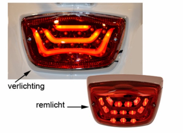 achterlicht led lx/ lxv/ s rood