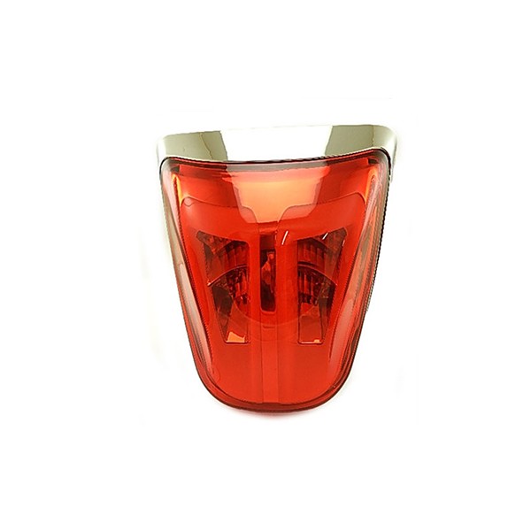 Achterlicht led tube rood chroom E-keur Vespa Primavera Sprint Power1