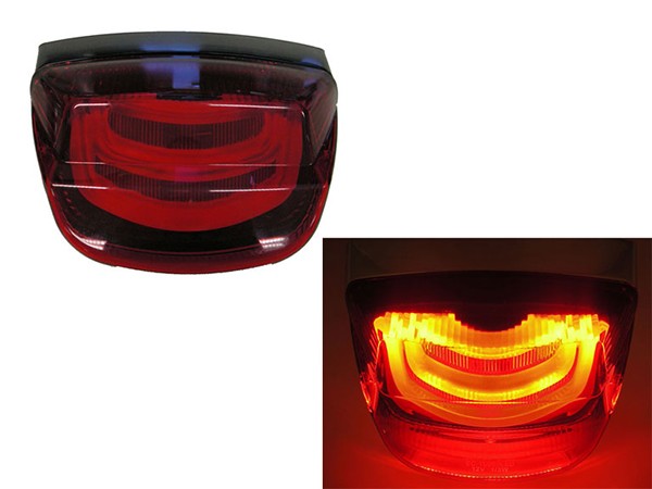 Rear light led tube black smoke Vespa LX Vespa LXV Vespa S Power1