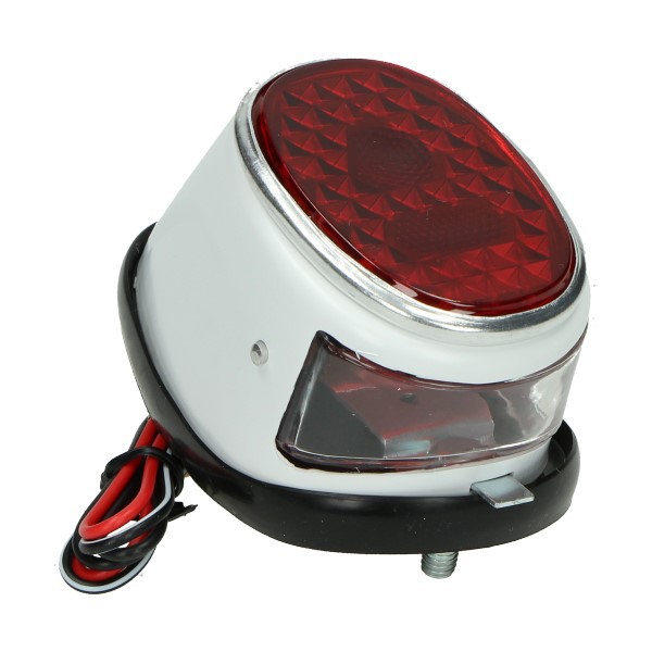 Rear light old type complete + rubber Puch Maxi MS50 Puch MV50 white