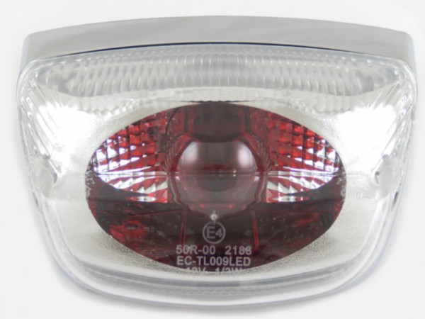 Rear light Vespa LX LXV S white E-mark