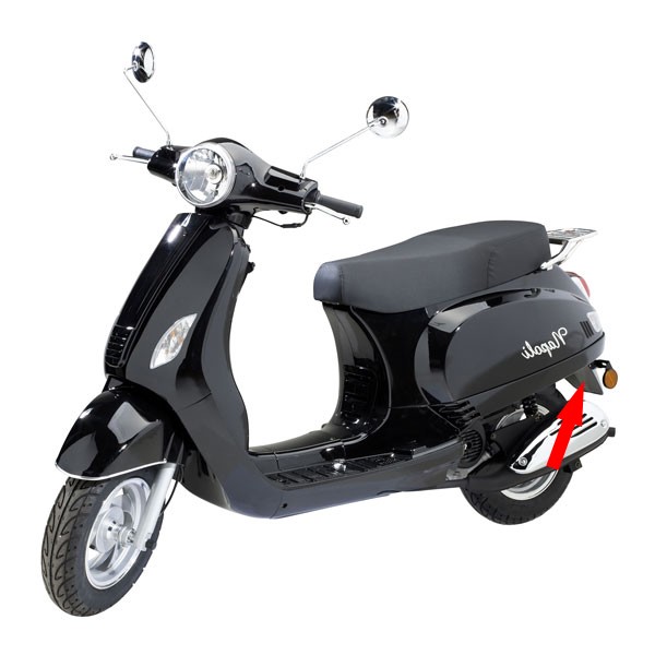 Rear fender China LX Napoli Riva VX50 black