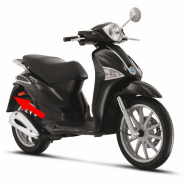 Achterspatbord liberty 4T RST Piaggio origineel 655738000c