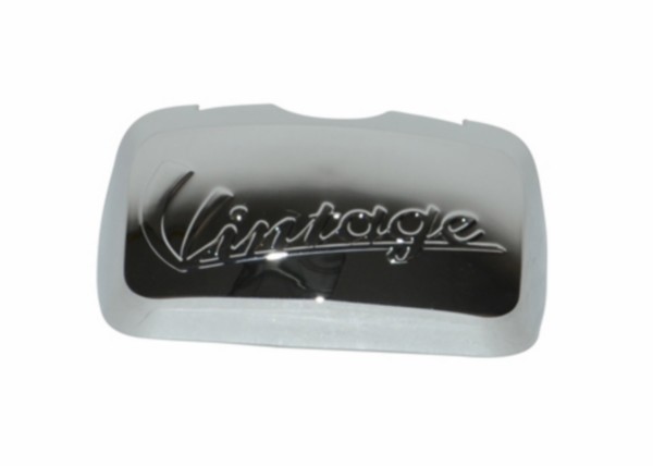 Cover plate back carrier pick up brace LXV Vespa LX Vespa S chrome