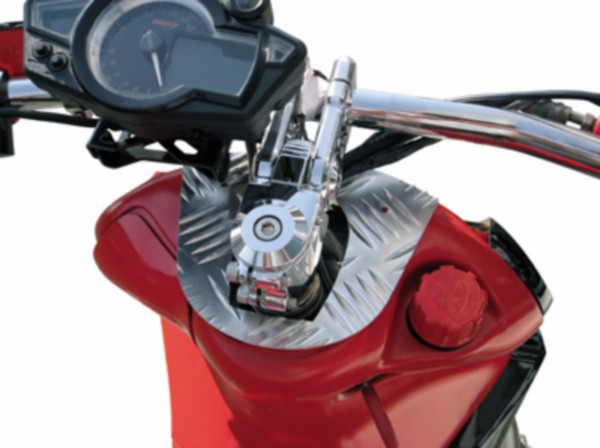 Deckplatte Lenker Gilera Runner Aluminium opticparts