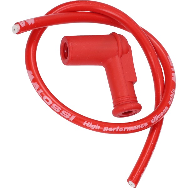 Spark plug Cap + cable silicon Race universal red Malossi 5519221