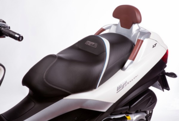 Buddyseat comfort Piaggio MP3 zwart blauw Shad