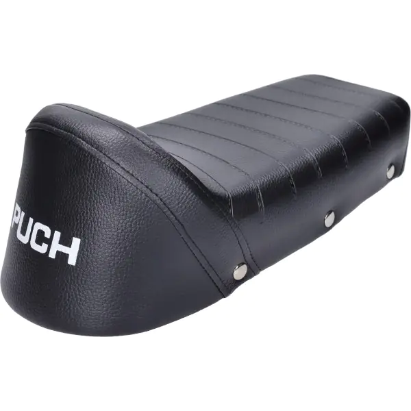 Buddyseat kort met opdruk sport (model DK) zwart past op Puch Maxi