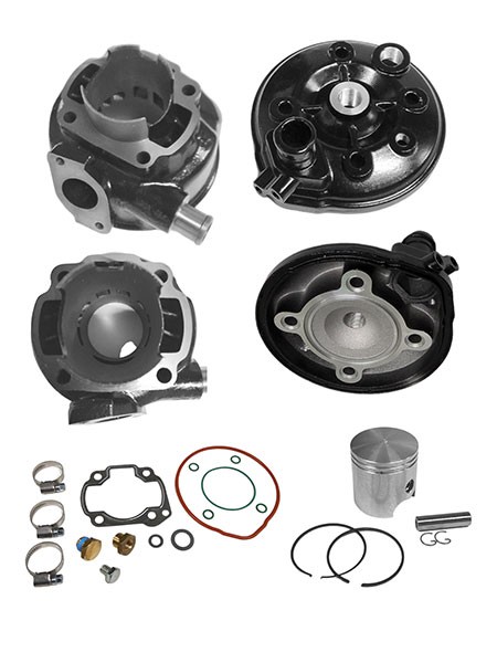 Cylinder + cylinder head LC Minarelli horizontal LC 47mm Dr