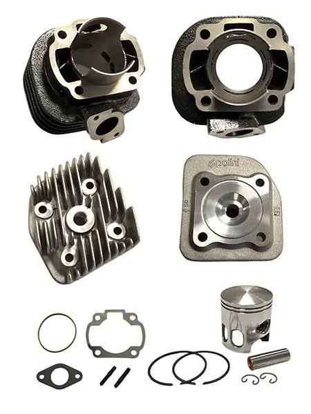 Cilinder + cilinderkop Minarelli horizontaal AC 47mm-p12 Polini 166.0076 12