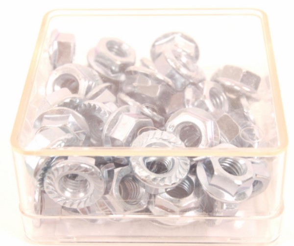 Nut + flange m8 50pcs