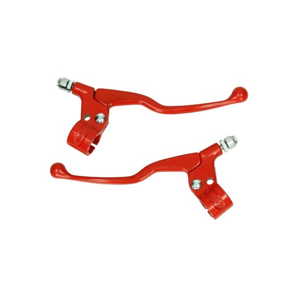 Handle set long (made in eu) Honda Camino Puch Maxi universal red Lusito