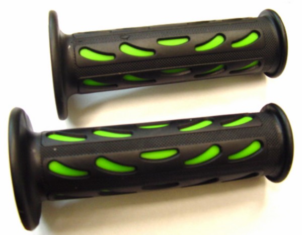 Grip set druppel model progrip universal zwart/groen DMP