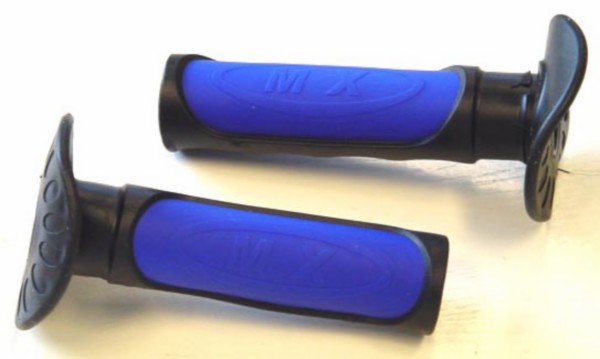 Grip set model progrip otr/sm zwart/blauw DMP