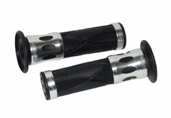 Grip set scooter black aluminium progrip 728