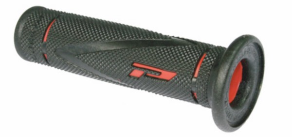 Grip set scooter zwart/rood progrip 838