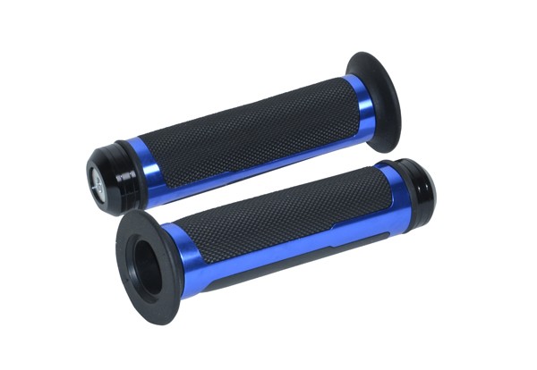 Grip set sportline + balans gewicht blauw/zwart DMP