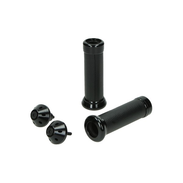 Grip set + handle bar weights for example Vespa black shine